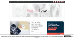 Desktop Screenshot of lipsticklove.de